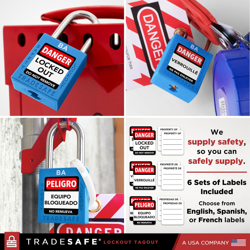 10 Blue Keyed Alike Locks T45589