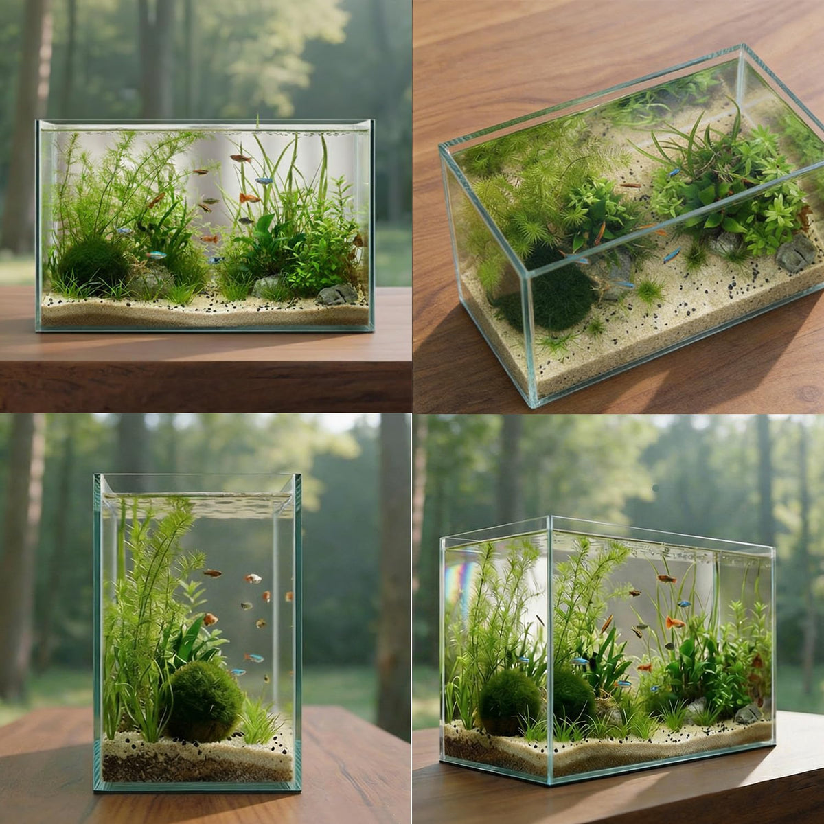 6 Gallon Glass Fish Tank Aquarium E7052