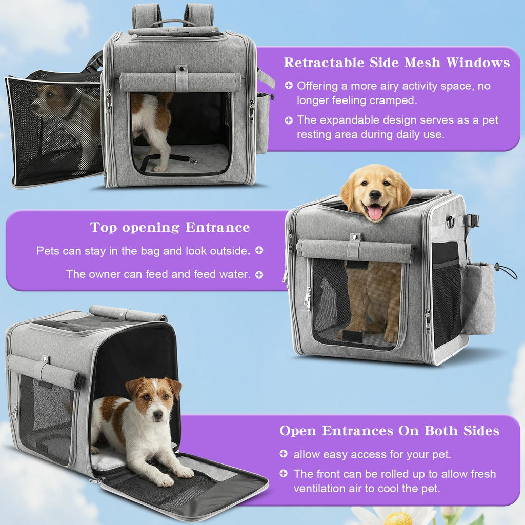 Expandable Dog Bike Basket with Mounting Bracket T844
