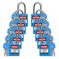 10 Blue Keyed Alike Locks T45589