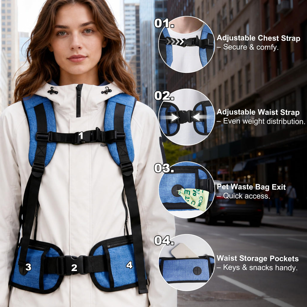 Blue Pet Carrier Backpack R671245