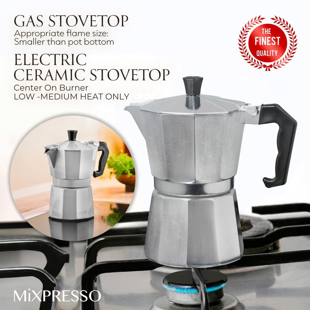 3 Cup Moka Pot Stovetop Espresso Maker Y200