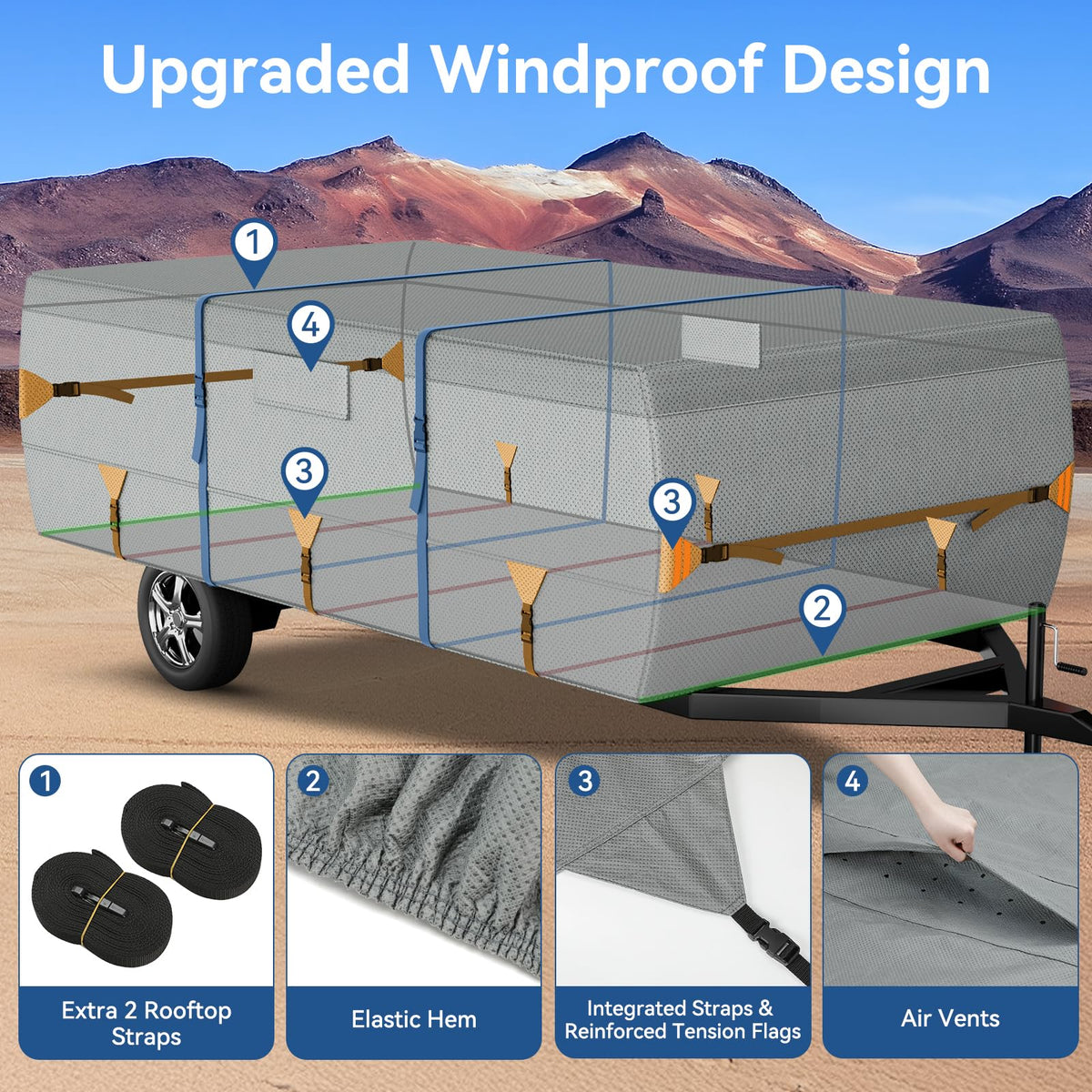 Non-Woven Pop Up Camper Folding Cover 14'-16' P174917
