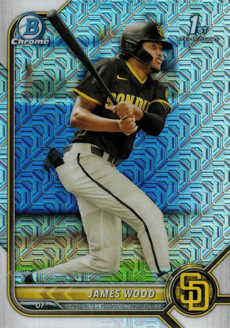 2022 Bowman Chrome Prospects Mega Box Mojo Refractor Baseball #BCP-108 James Wood Pre-Rookie Card P385794