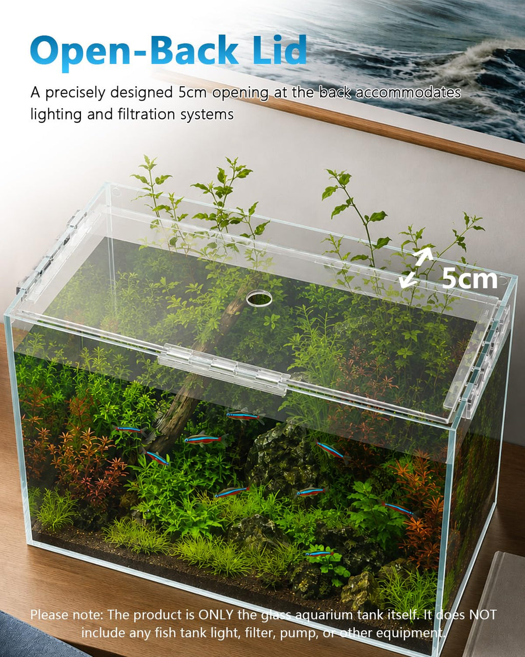 6 Gallon Glass Fish Tank Aquarium E7052