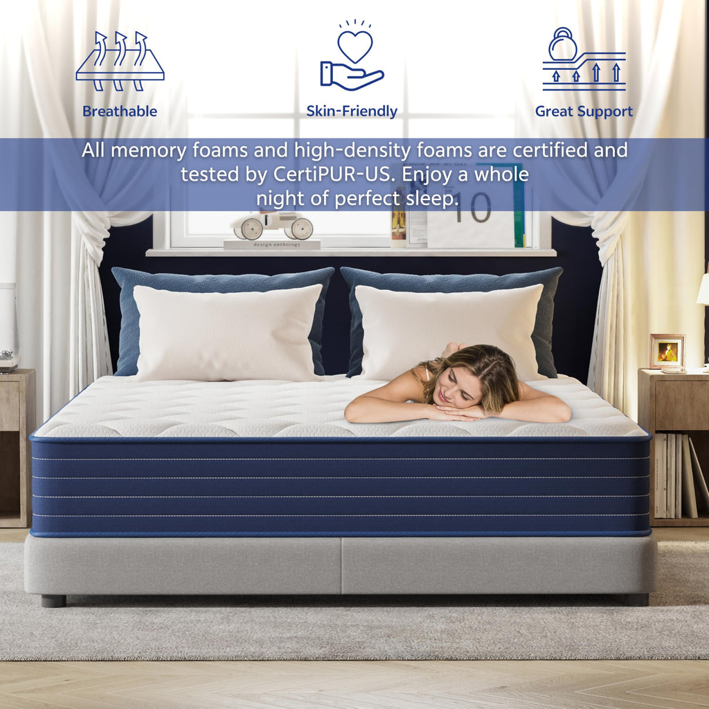 12 Inch Full Hybrid Double Mattress T6732