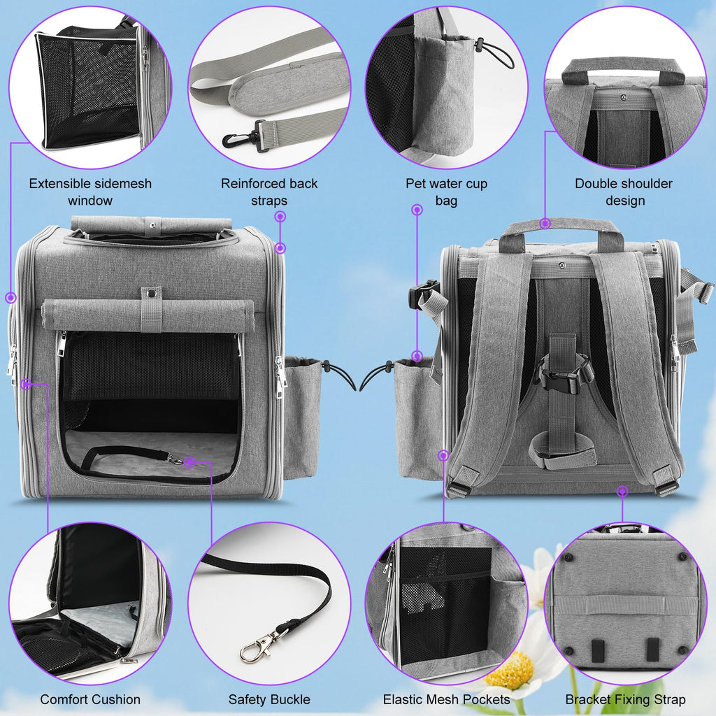 Expandable Dog Bike Basket with Mounting Bracket T844