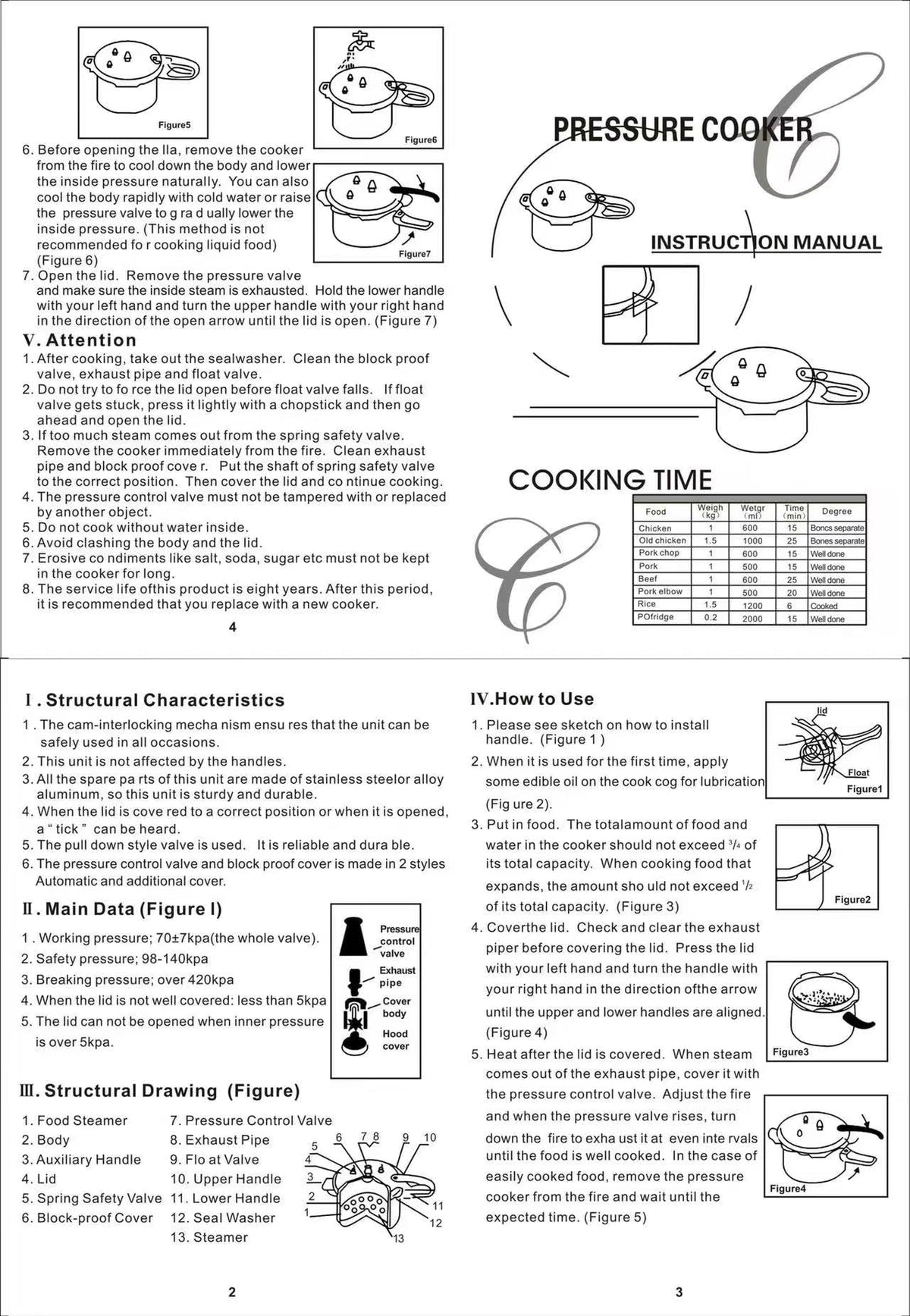 3 Liter Aluminum Alloy Pressure Cooker Y60758