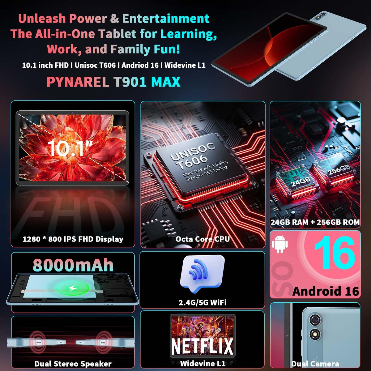10 inch Android Tablet with Keyboard L786139