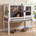 Wooden Two-Story Small Animals Cage with Pull Out Tray O931
