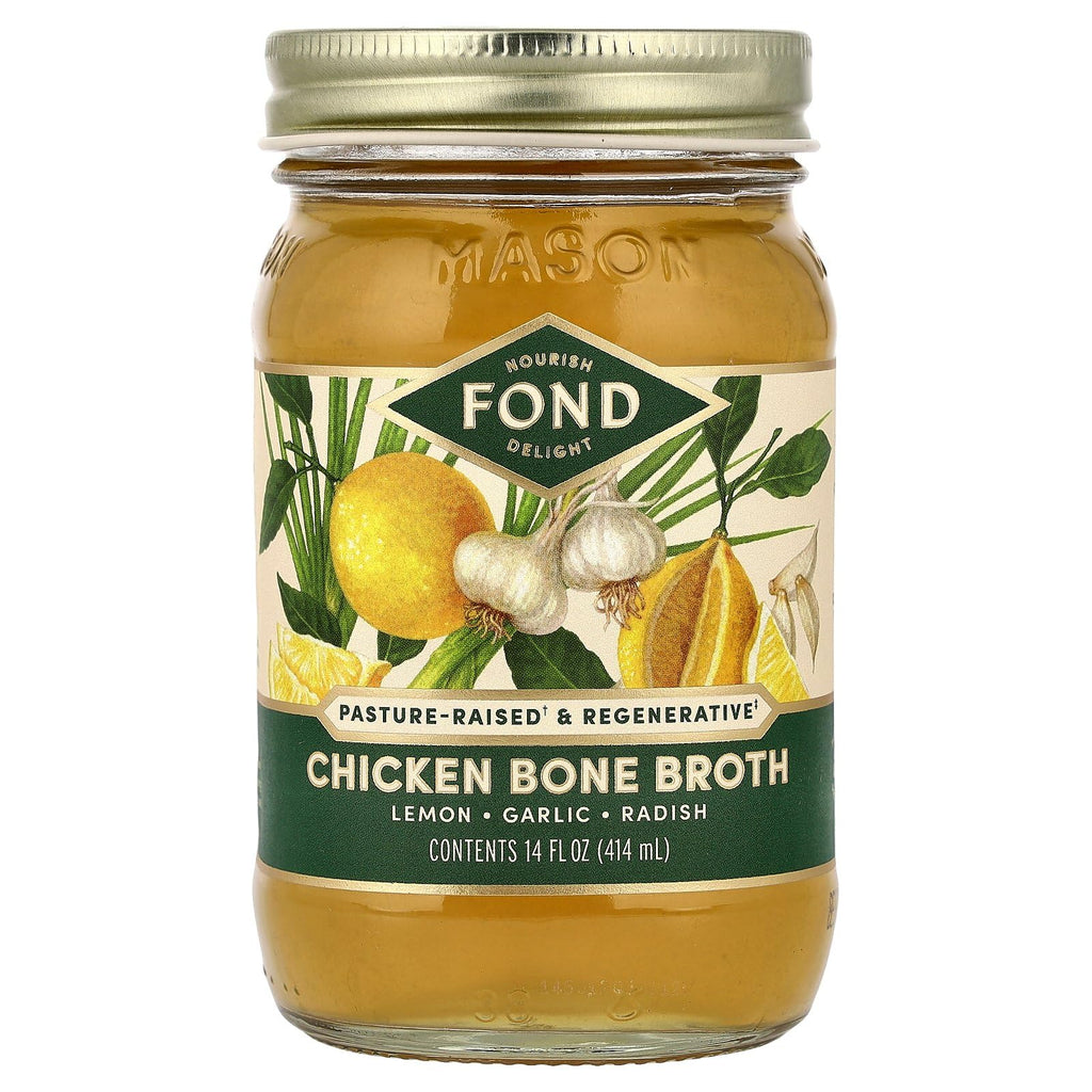 Chicken Bone Broth Lemon & Garlic 14 fl oz M9039