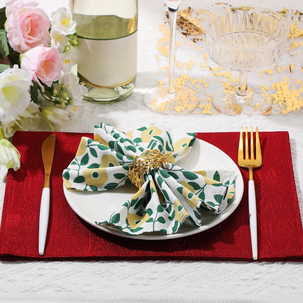 Cotton Cloth Napkins Set of 24 U9097
