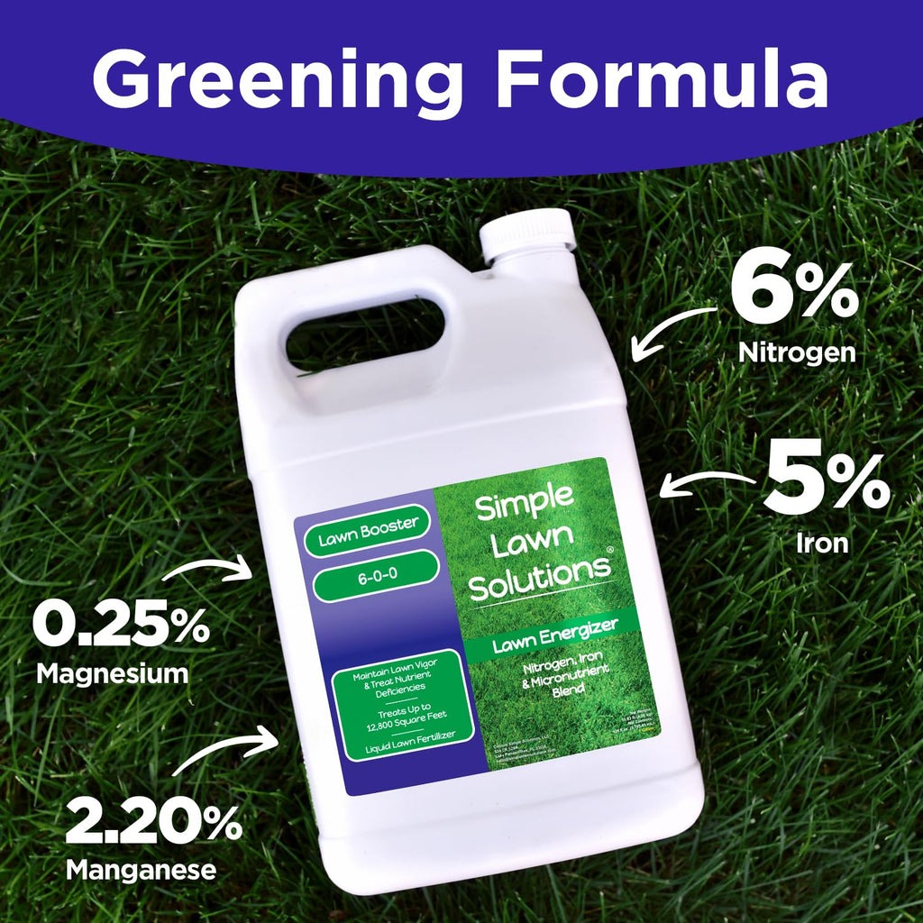 Commercial Grade Liquid Grass Fertilizer with Nitrogen, Iron, Micronutrients 1 Gallon R296855
