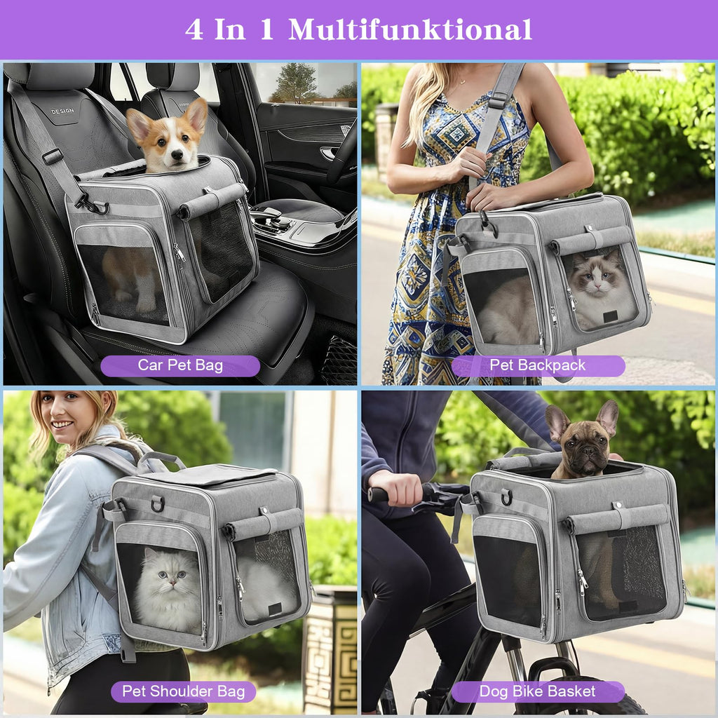 Expandable Dog Bike Basket with Mounting Bracket T844