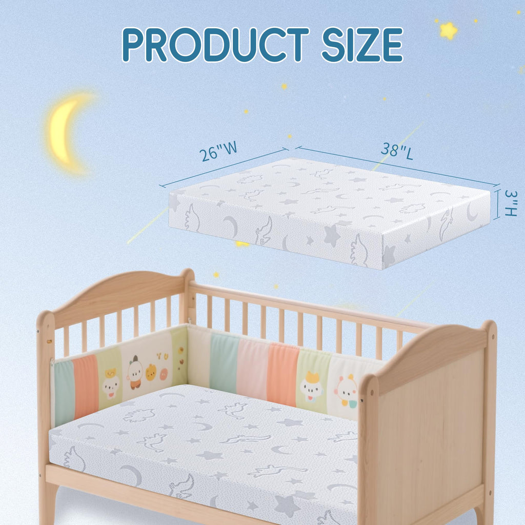 38"x26" Pack and Play Mattress with Removable Washable Cover H77405
