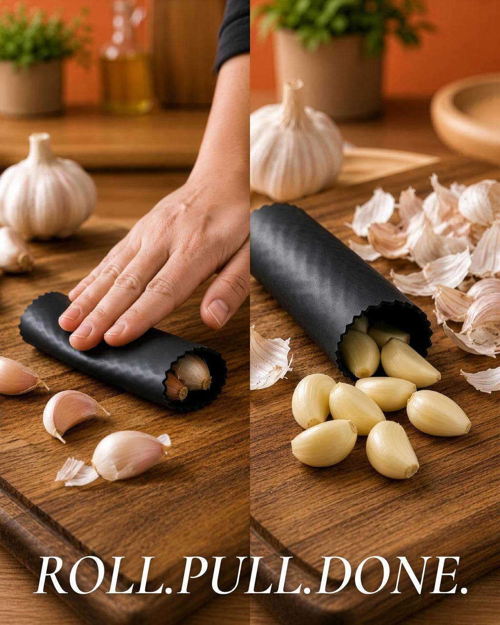 Garlic Press Set with Silicone Peeler & Brush U255889